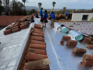 Standing seam metal roof detail Los Angeles CA – in-house fabrication