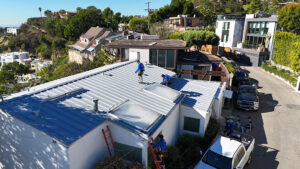 Luxury metal roof aerial view Los Angeles – Eclipse Metal Roofing